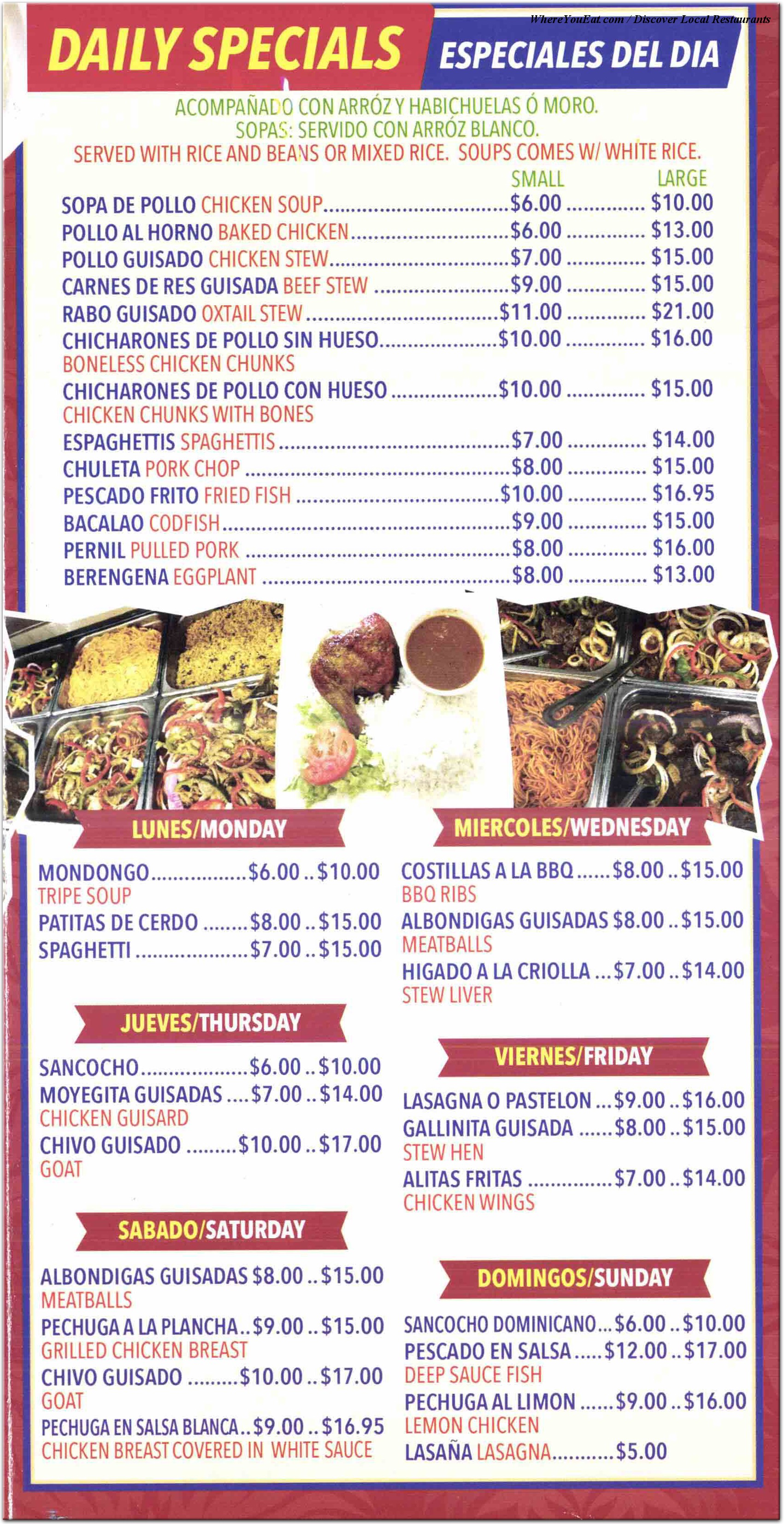 menu image