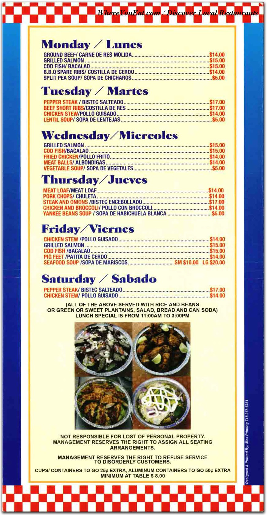 menu image