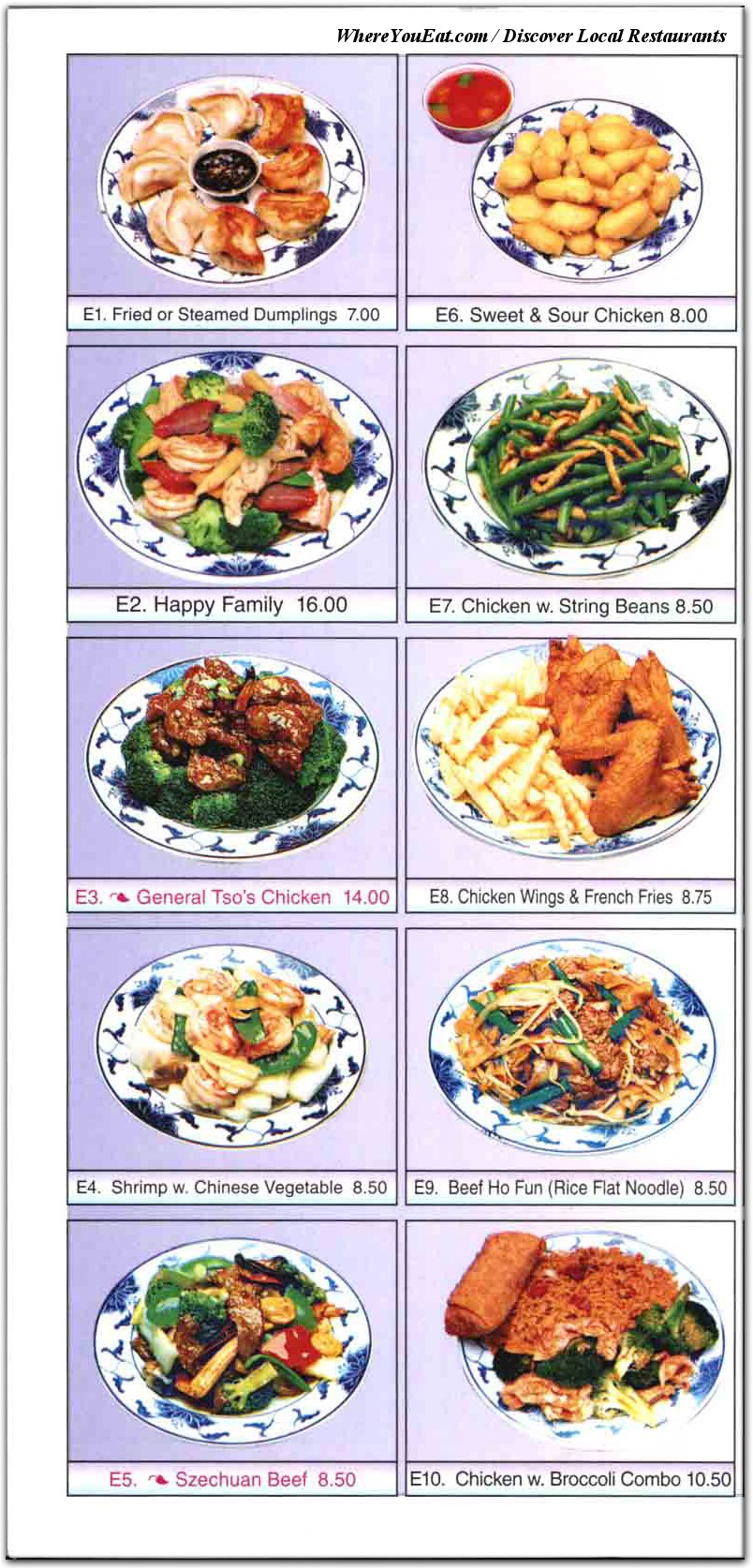 menu image