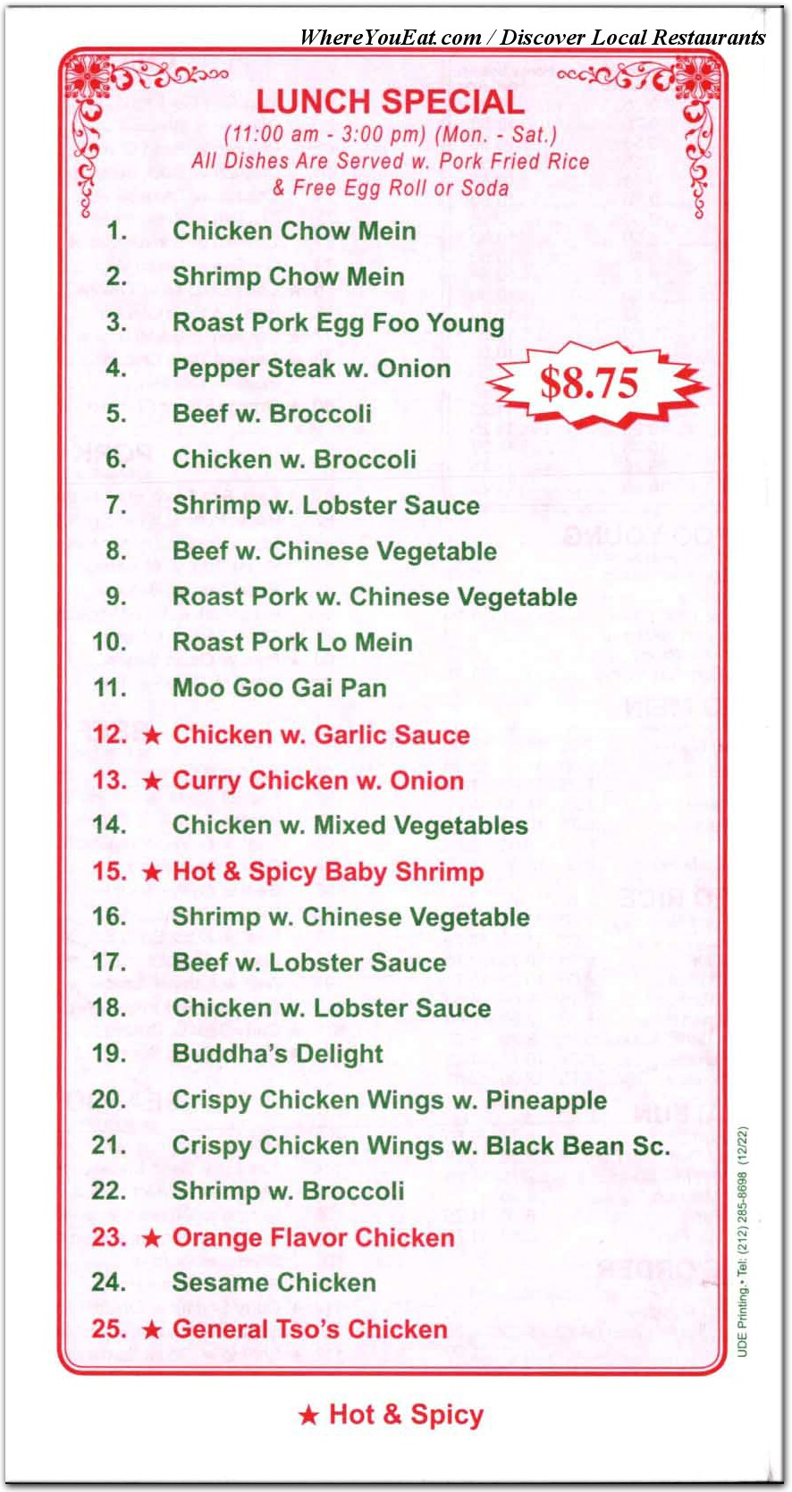 menu image