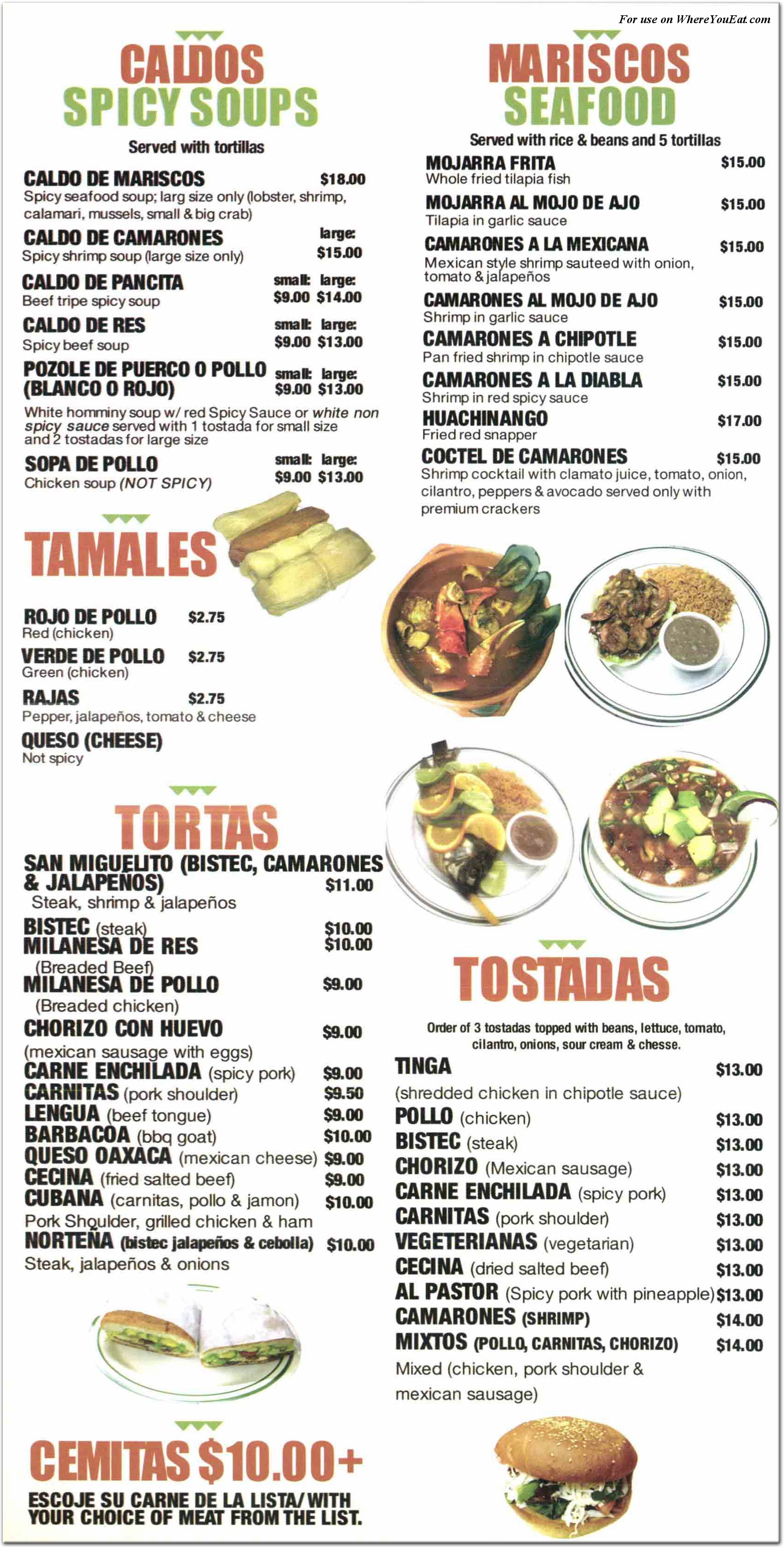 menu image