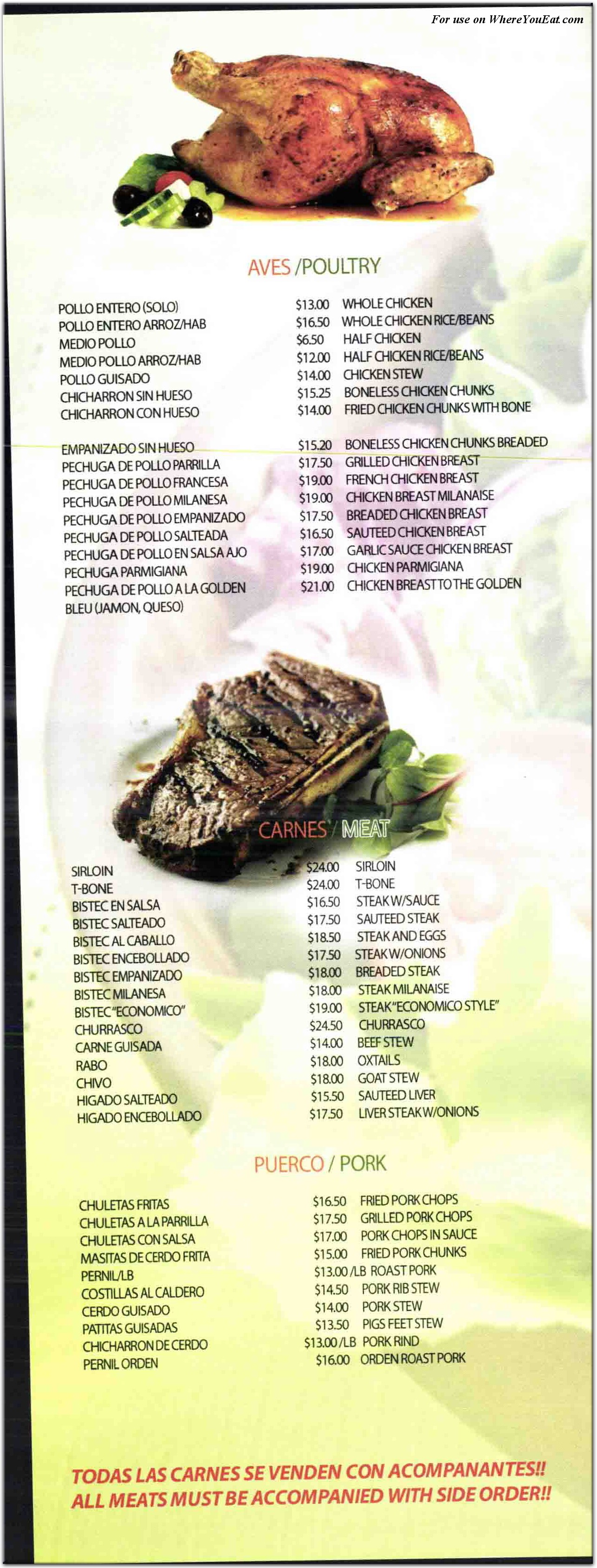 menu image