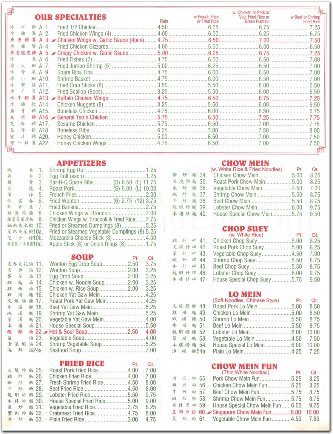 menu image