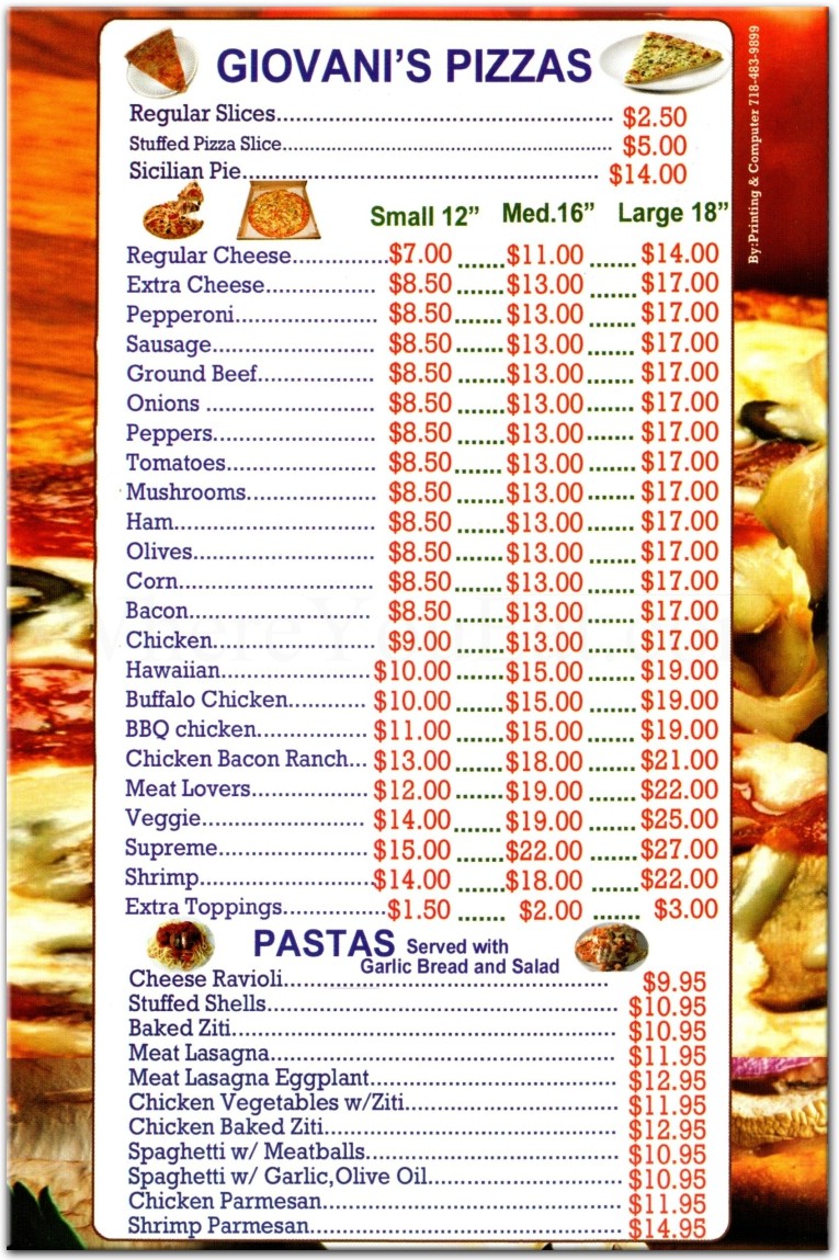 menu image