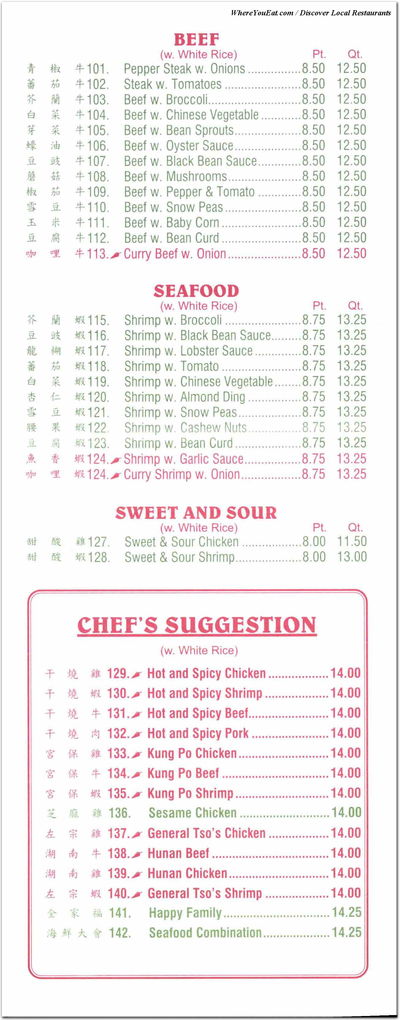 menu image