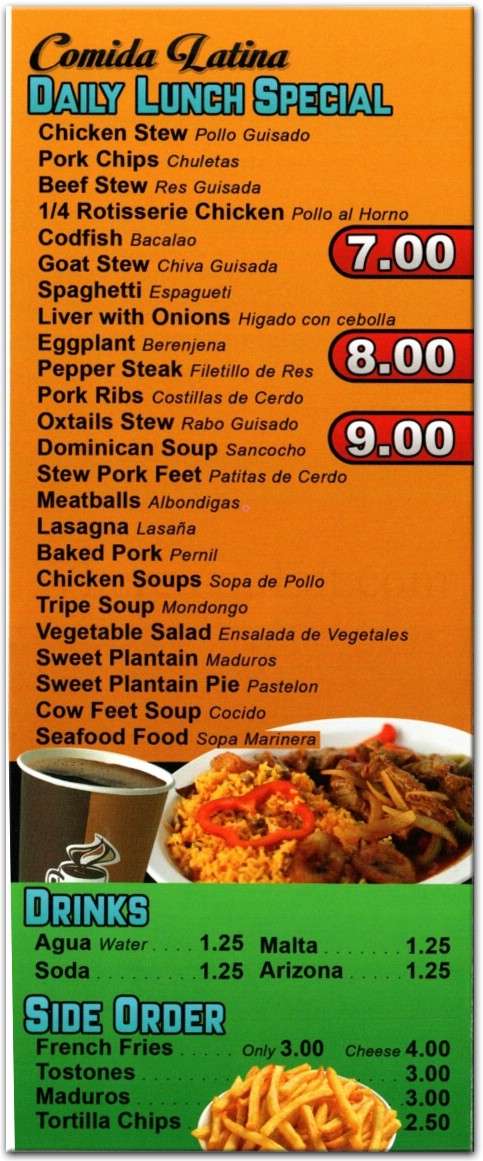 menu image