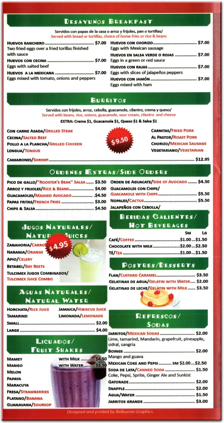 menu image