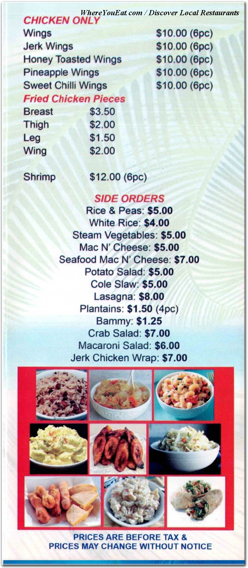 menu image