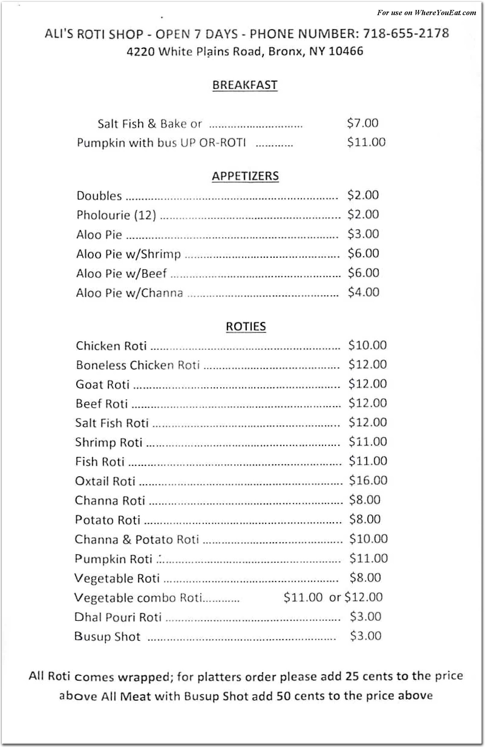 menu image