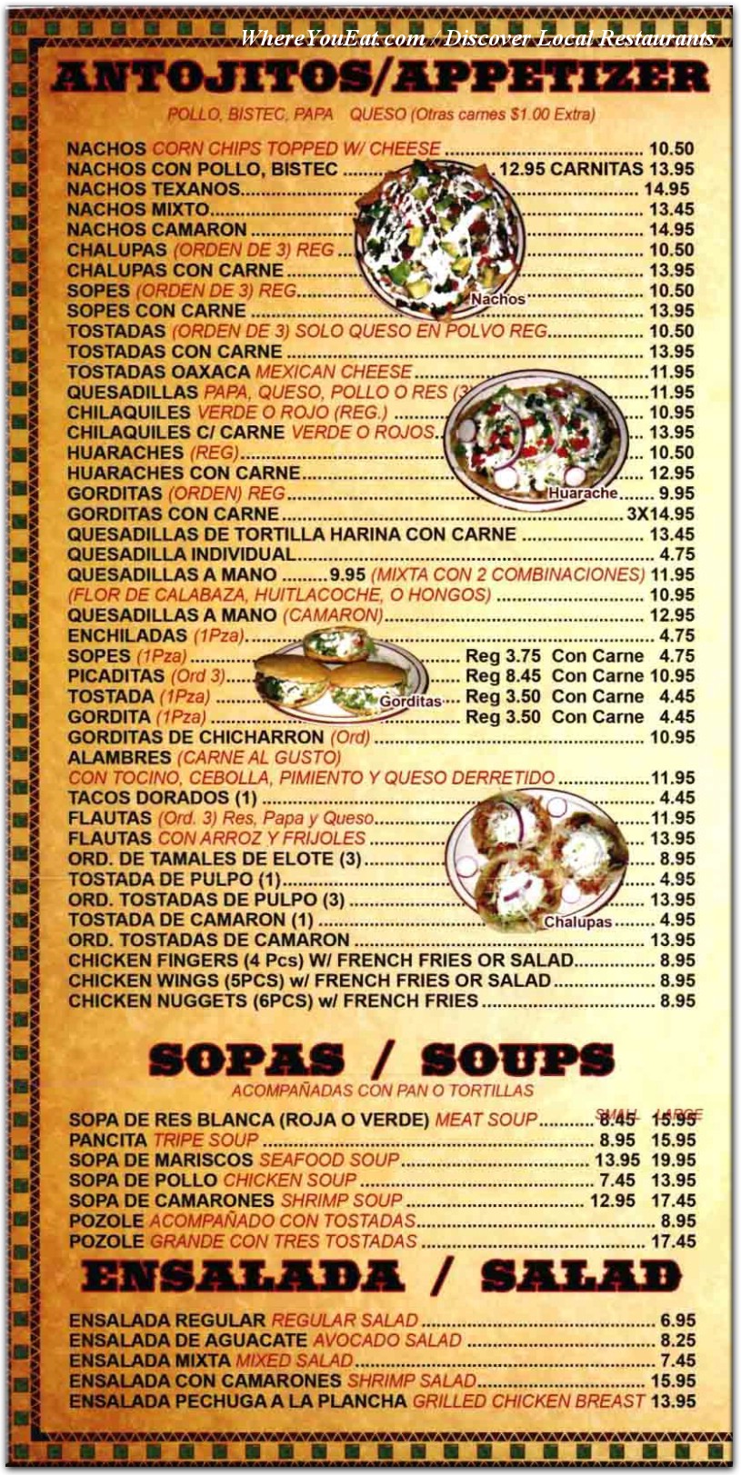 menu image