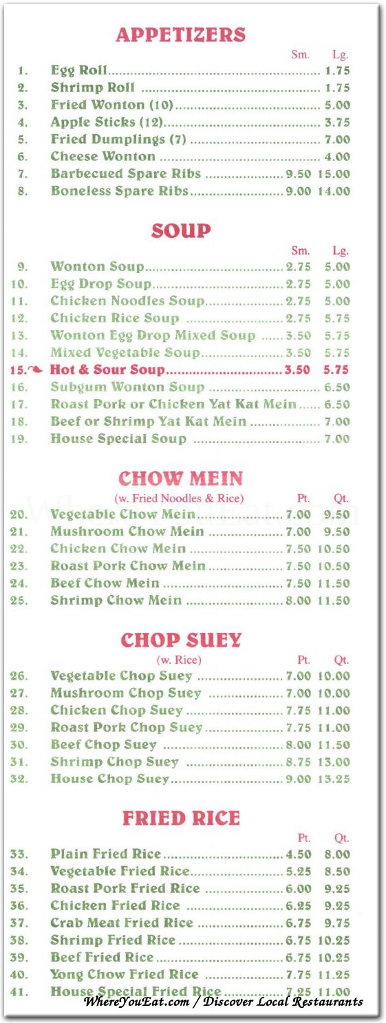 menu image