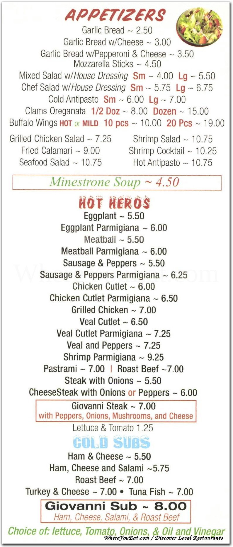 menu image