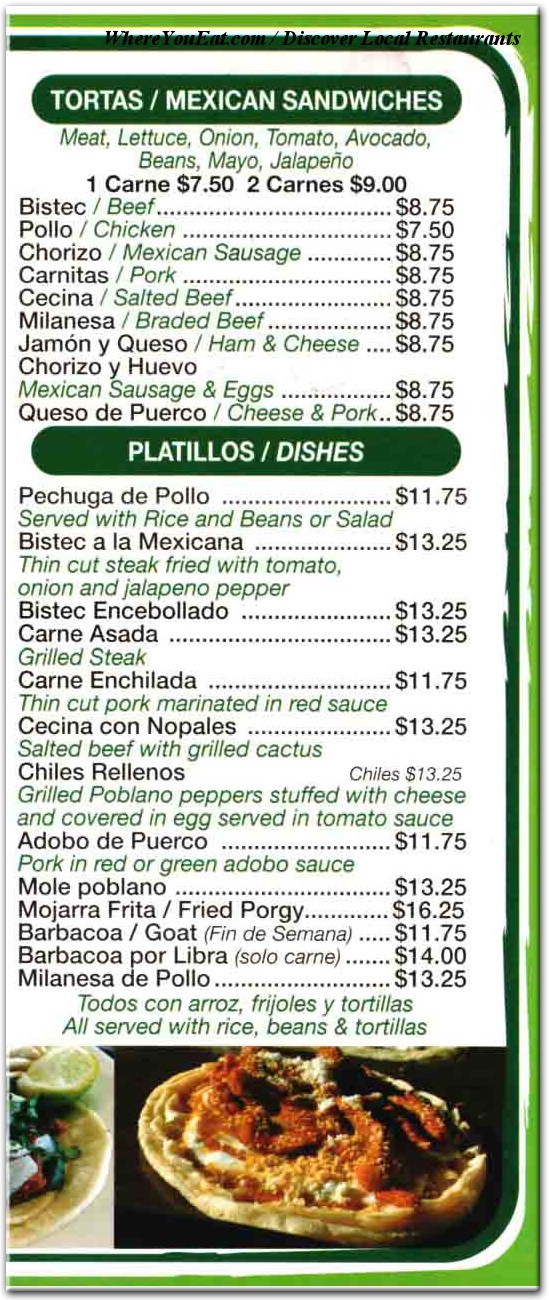 menu image