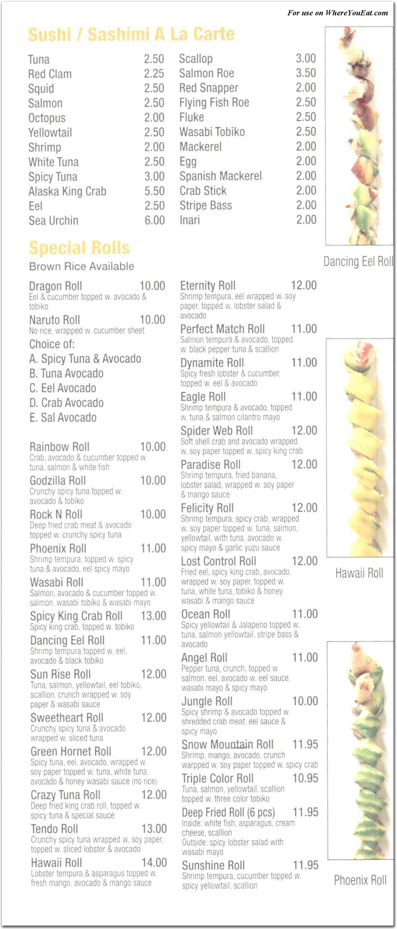 menu image