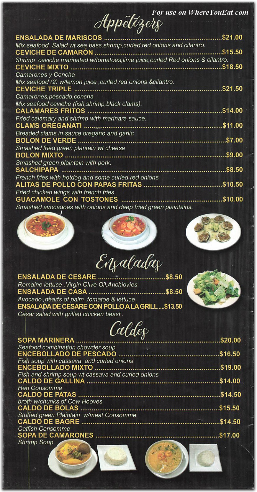 menu image