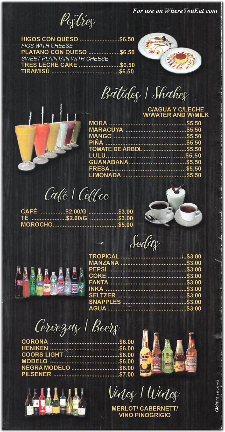 menu image