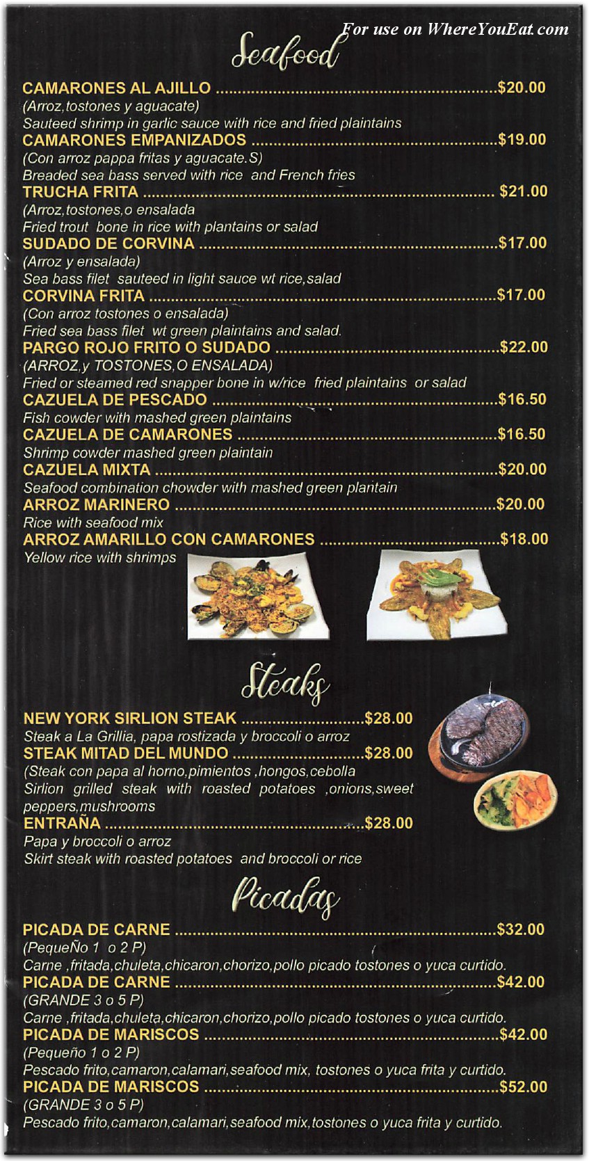 menu image