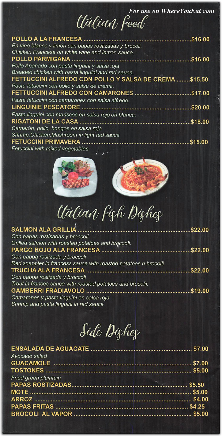 menu image