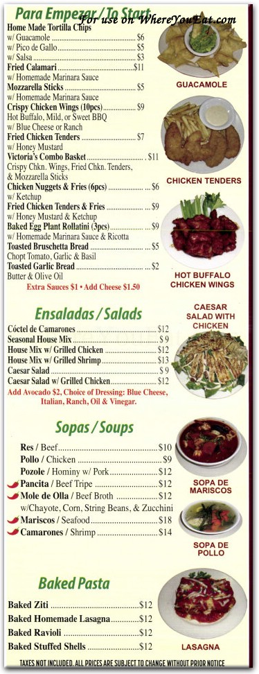 menu image