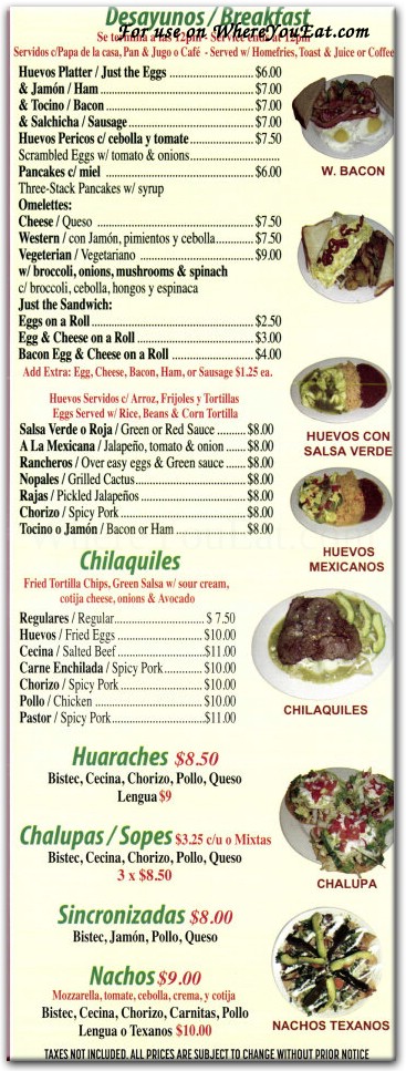 menu image