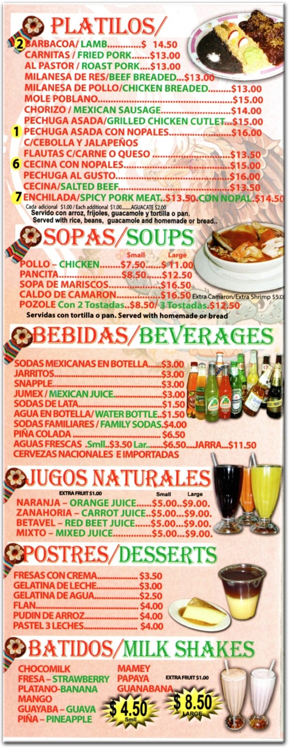 menu image