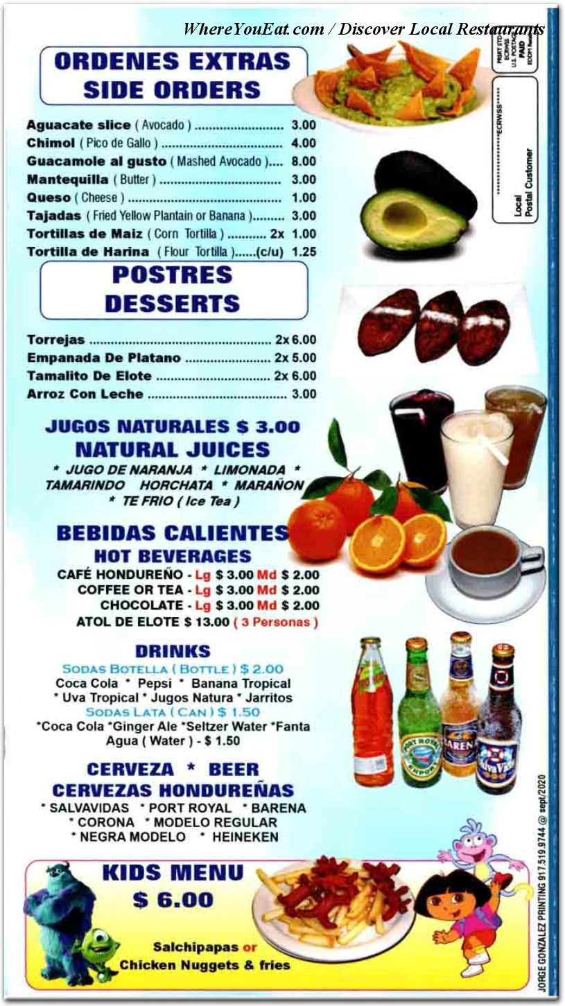 menu image