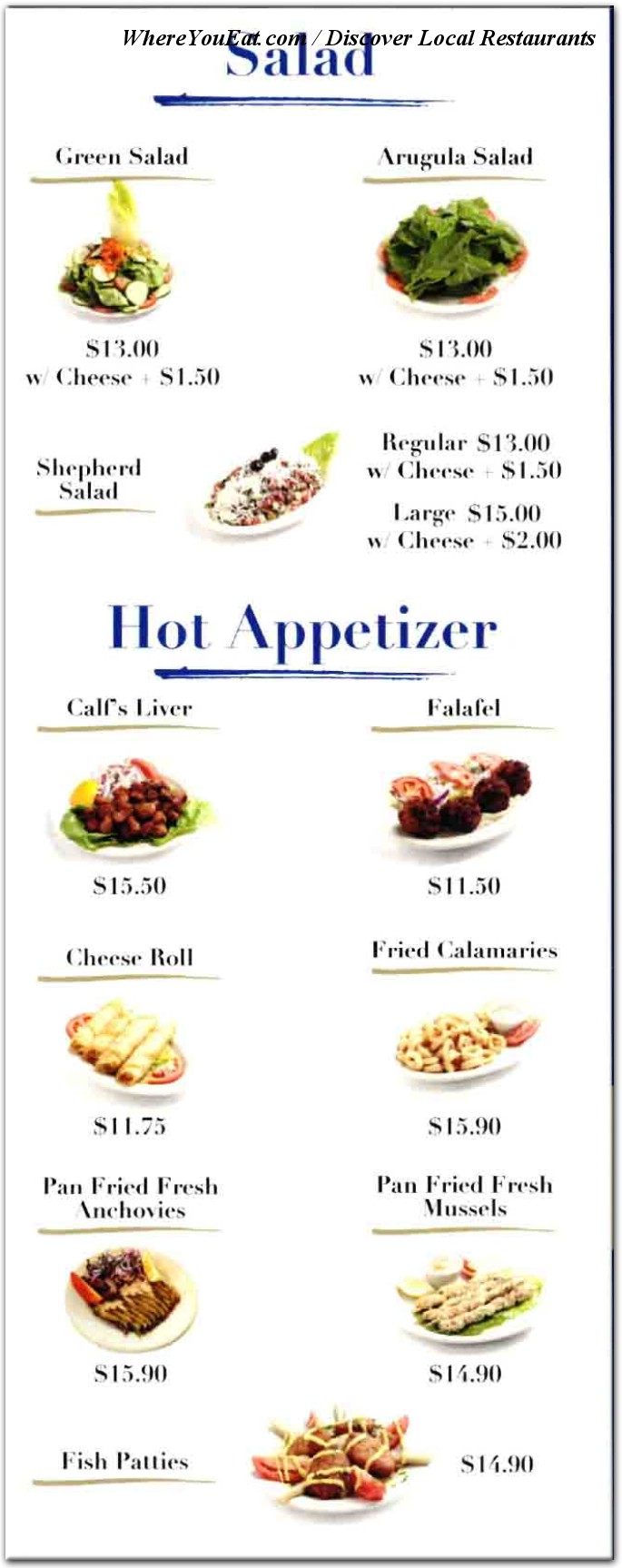 menu image