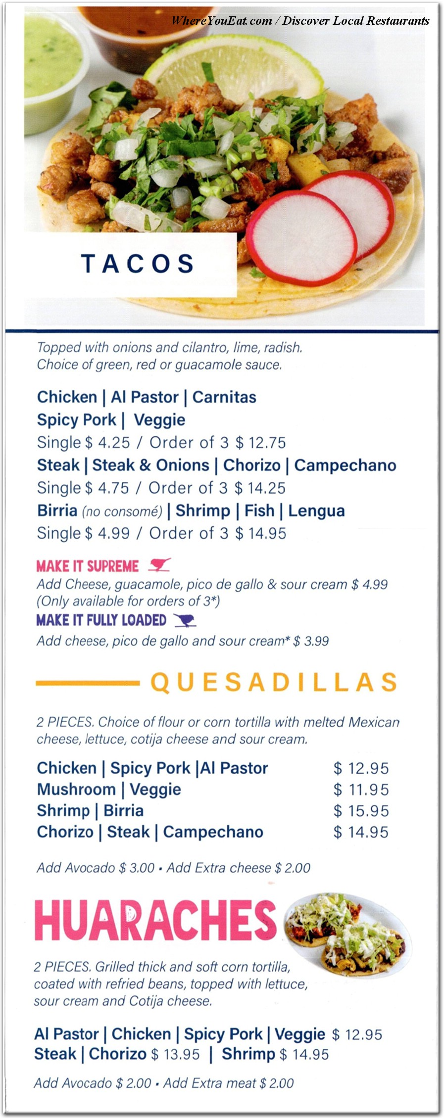 menu image