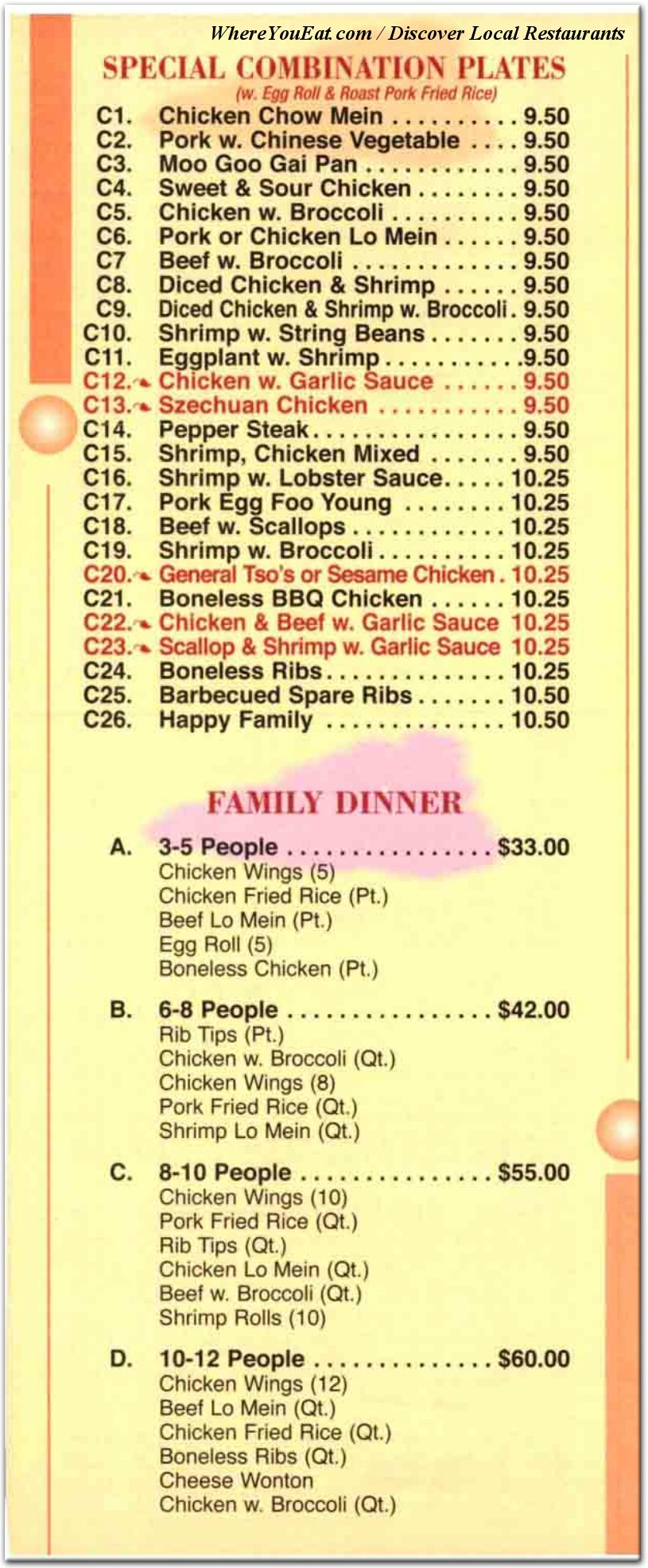 menu image