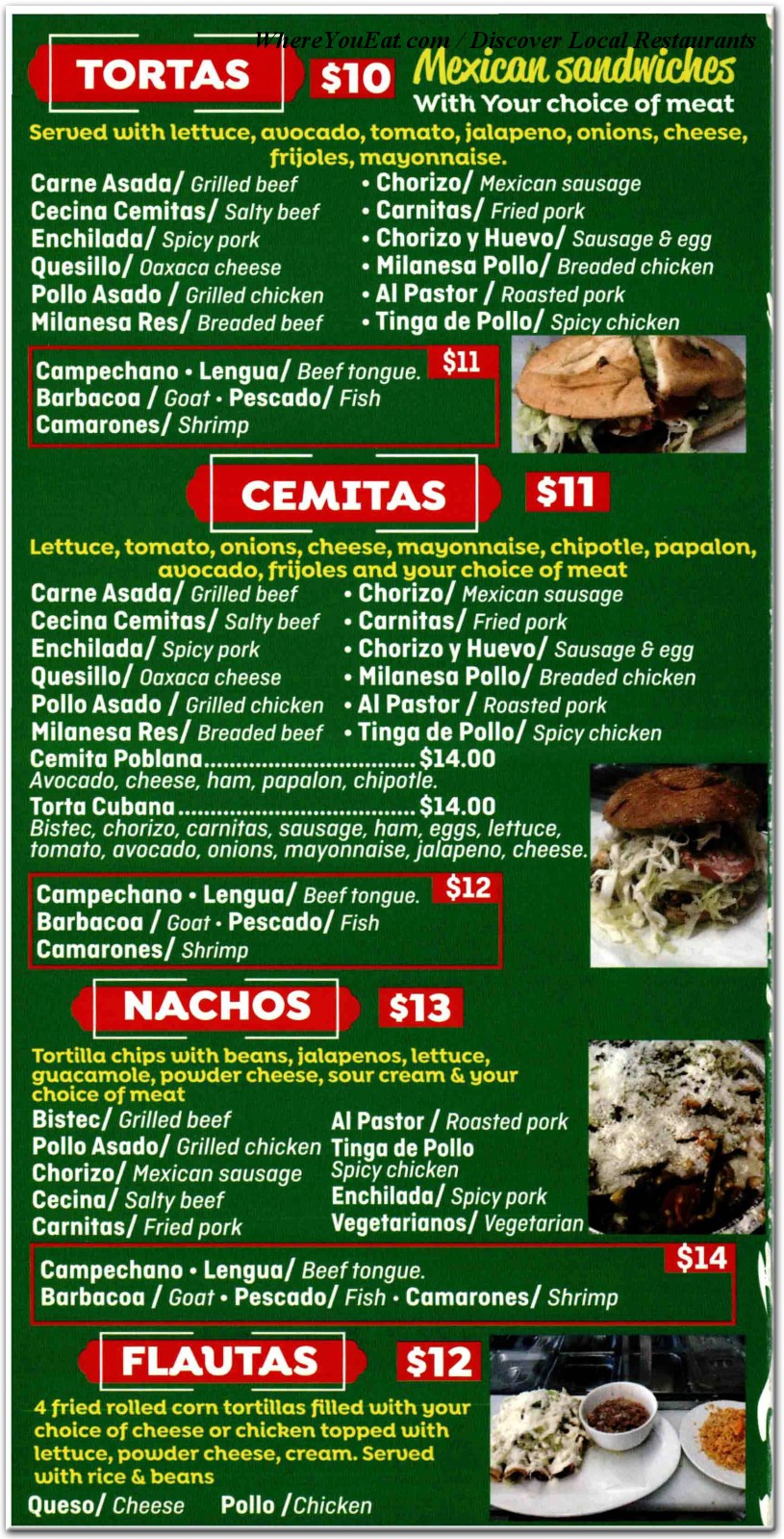 menu image