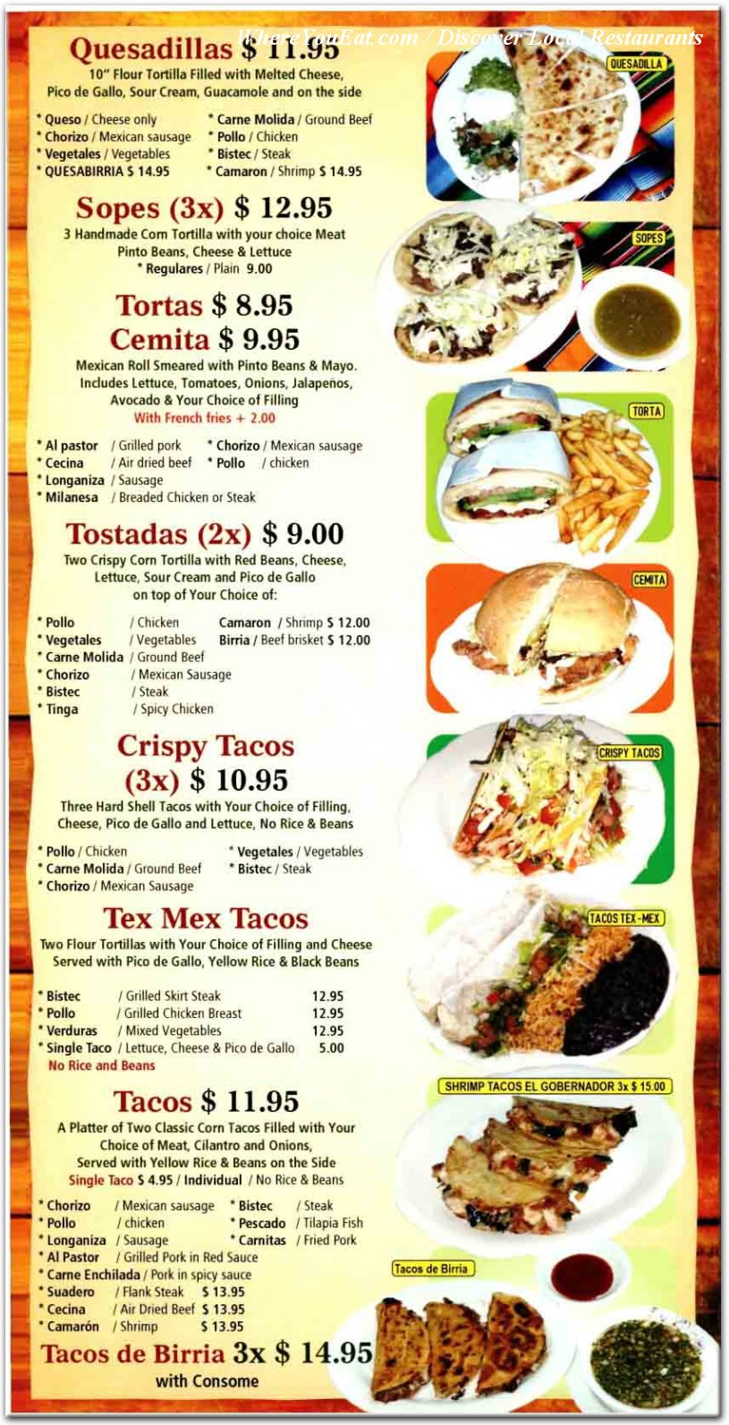 menu image