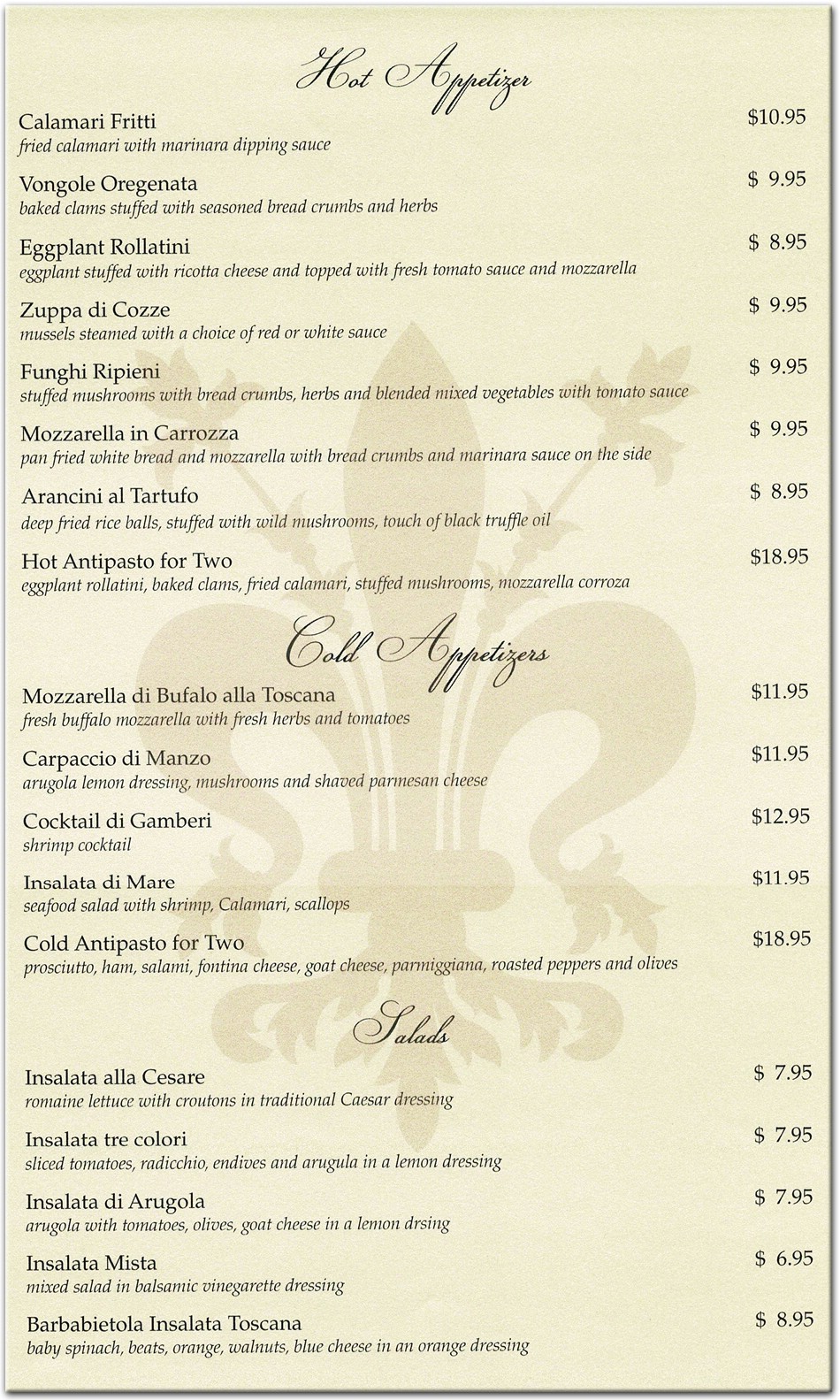 menu image