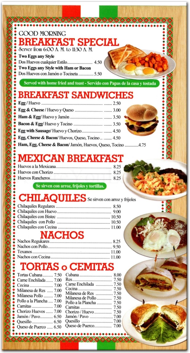 menu image