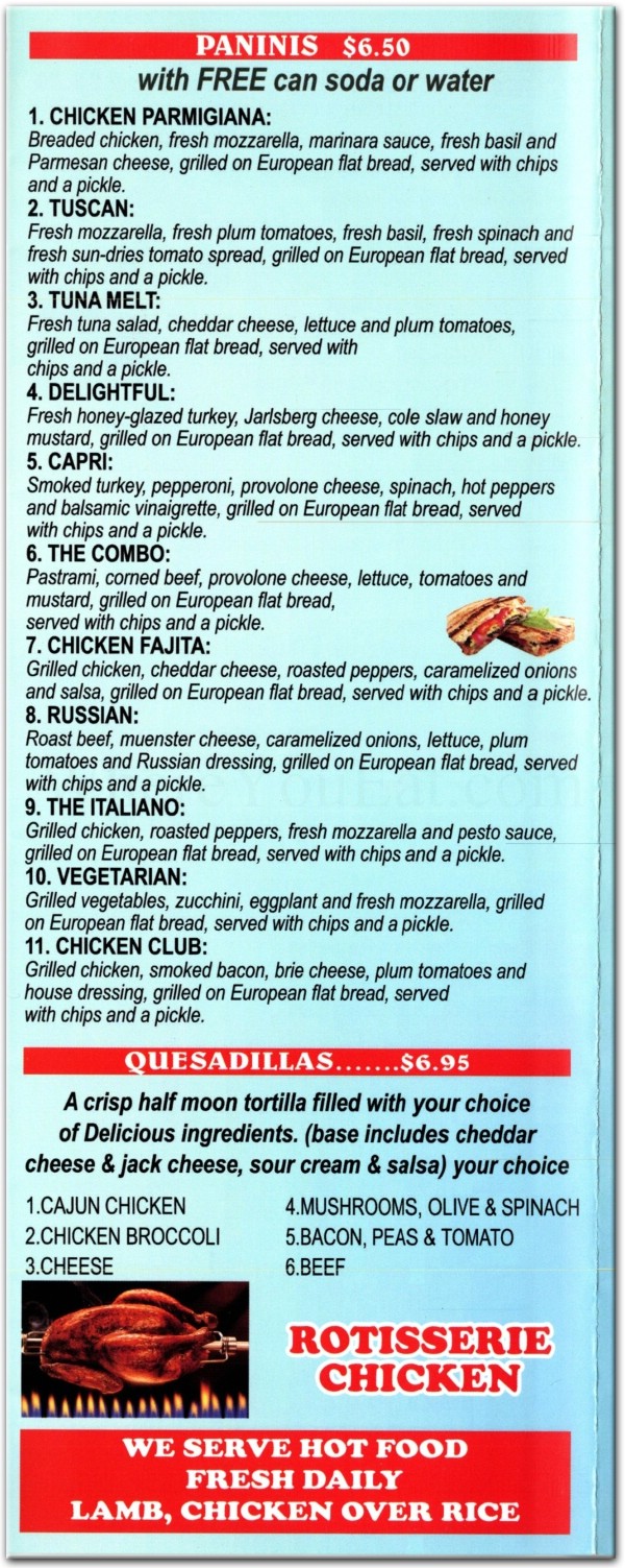 menu image