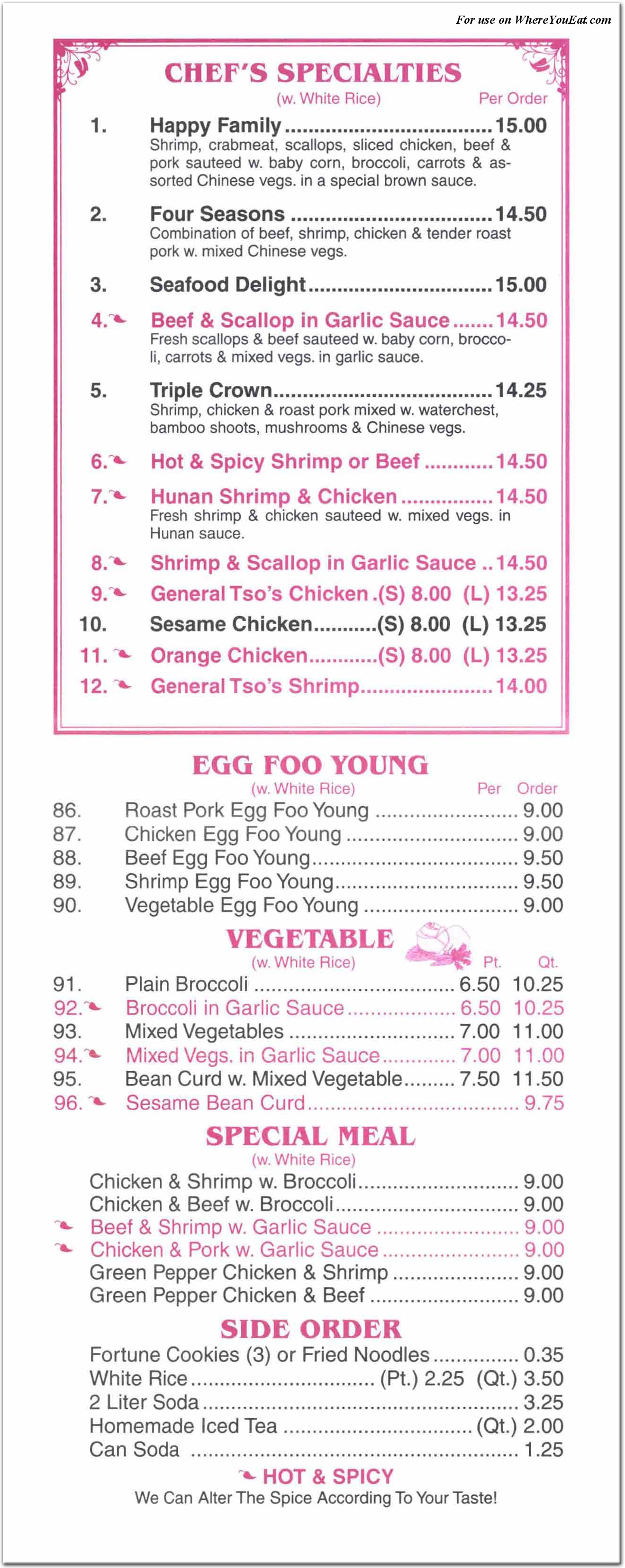 menu image