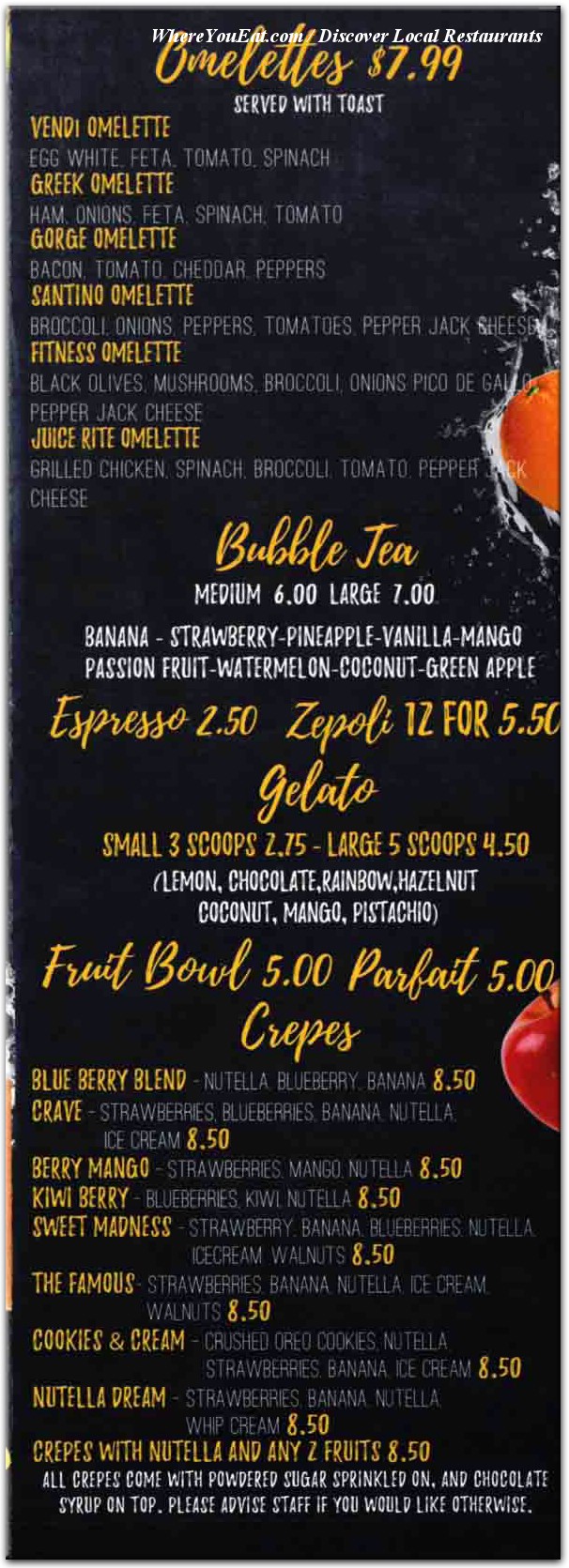 menu image