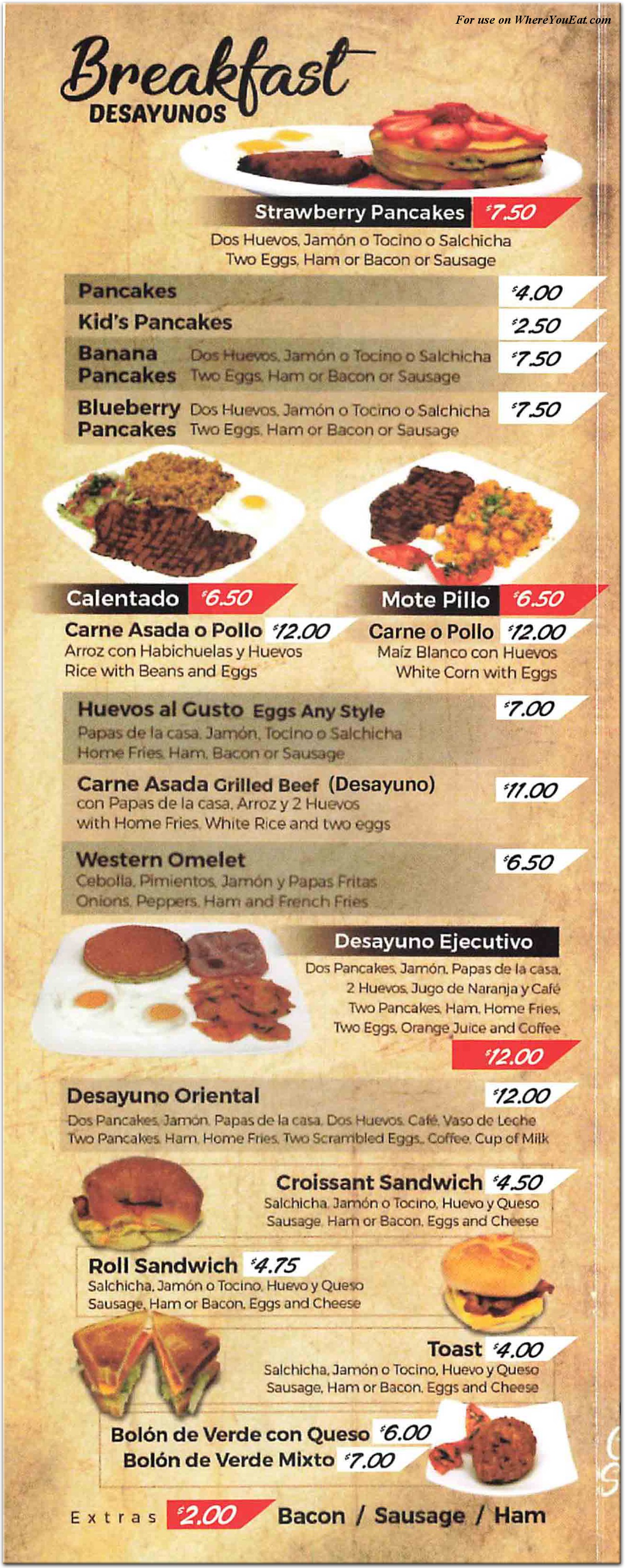 menu image