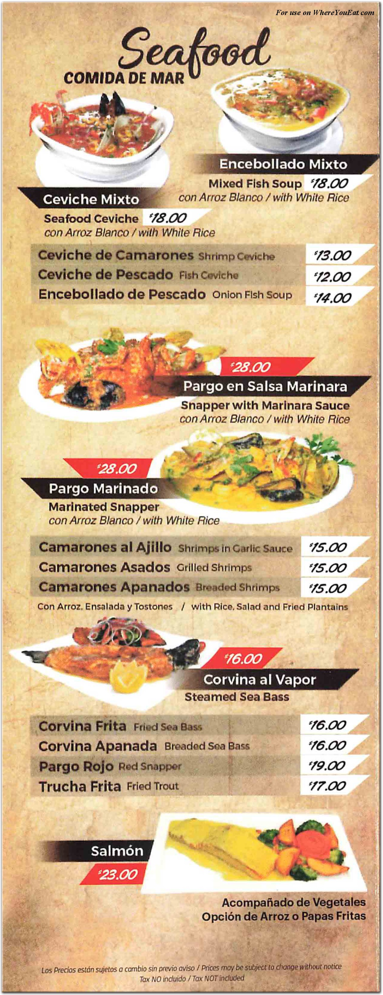 menu image