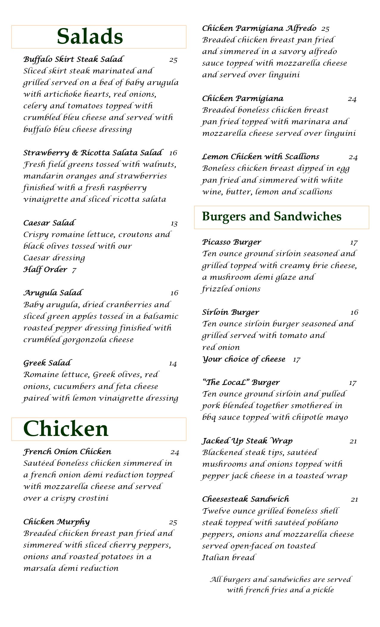 menu image