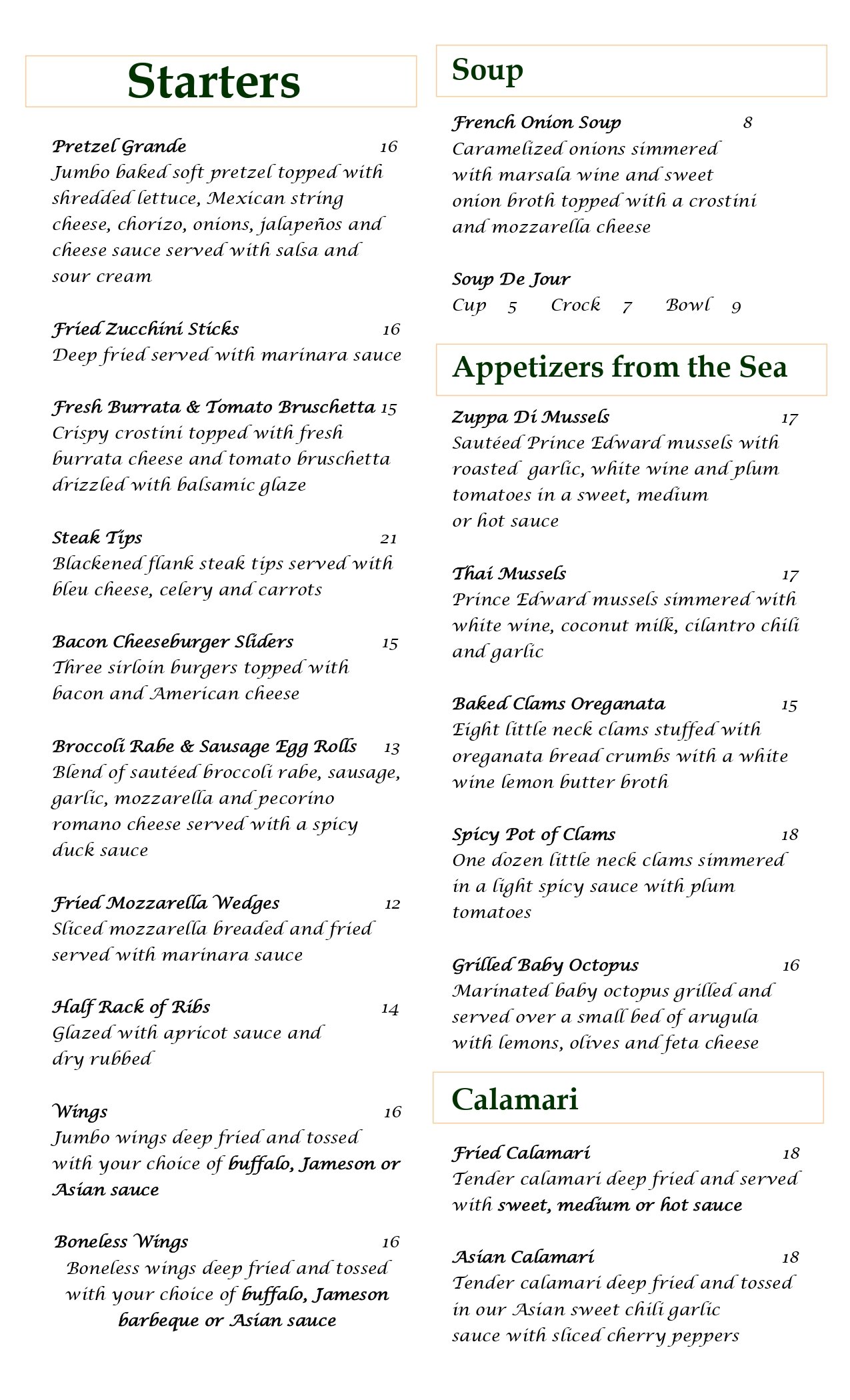 menu image
