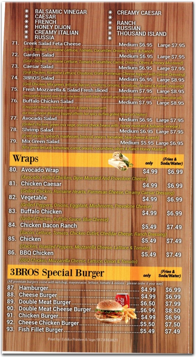 menu image