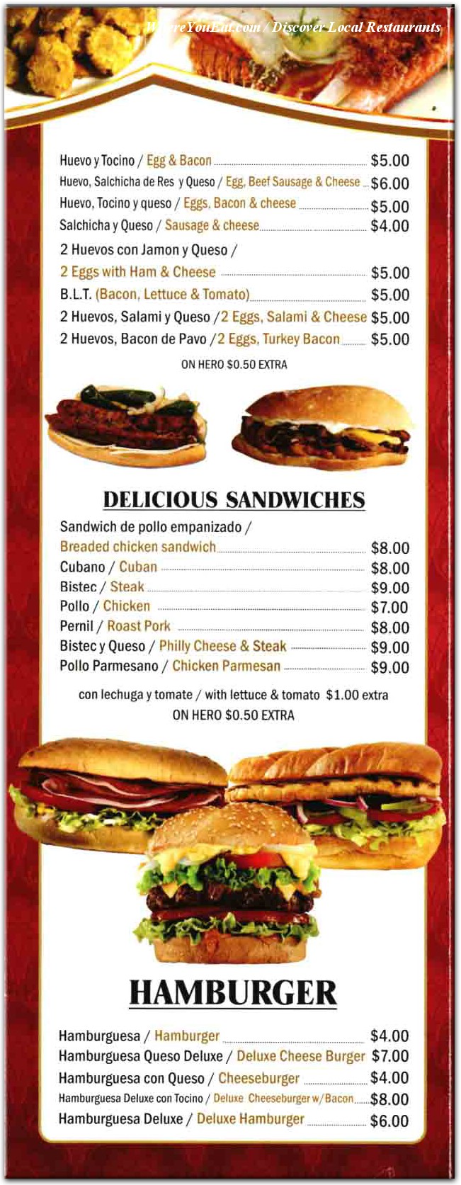 menu image