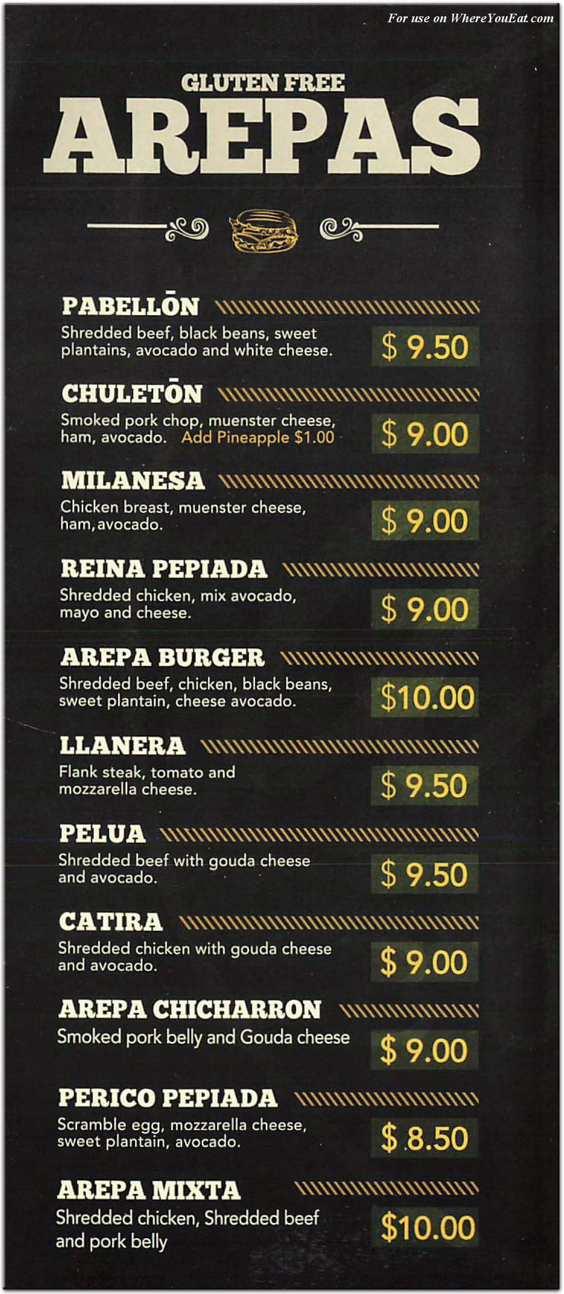 menu image