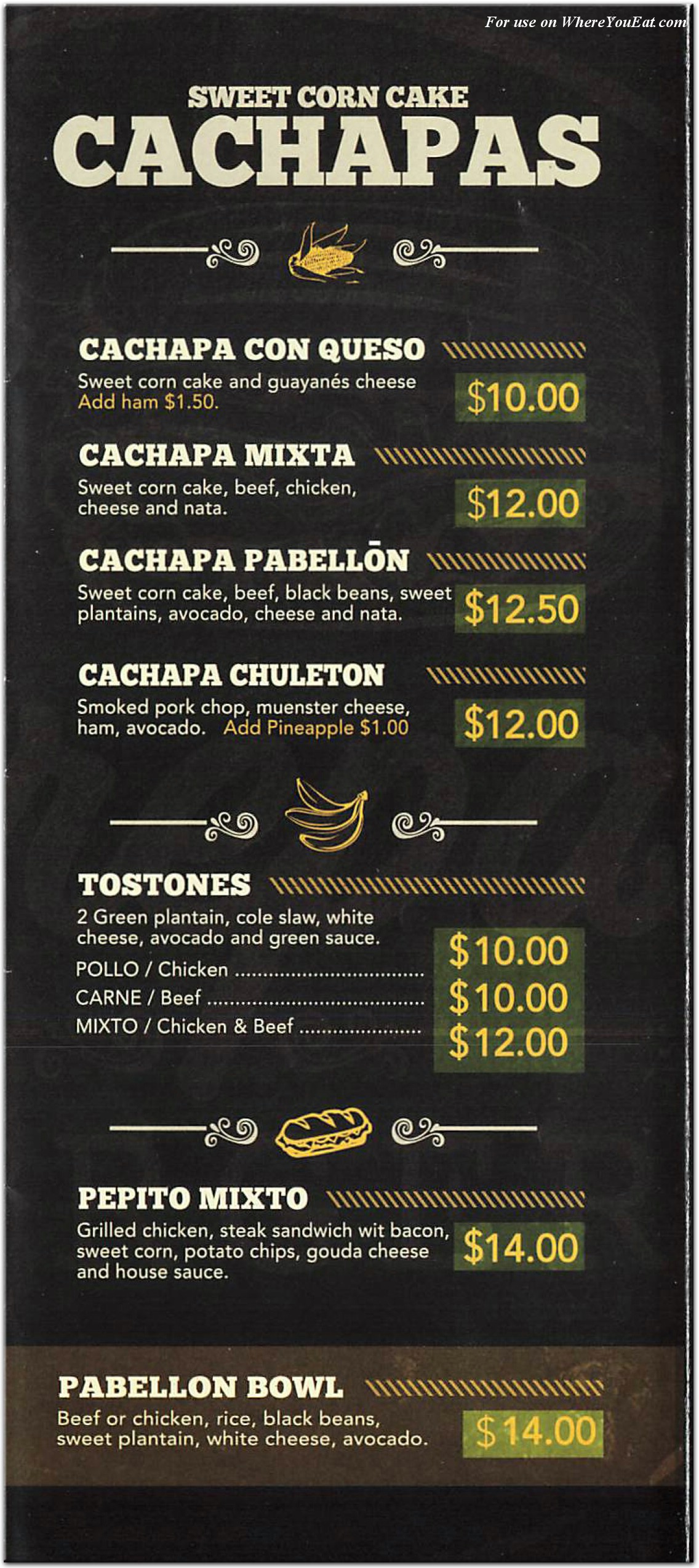 menu image