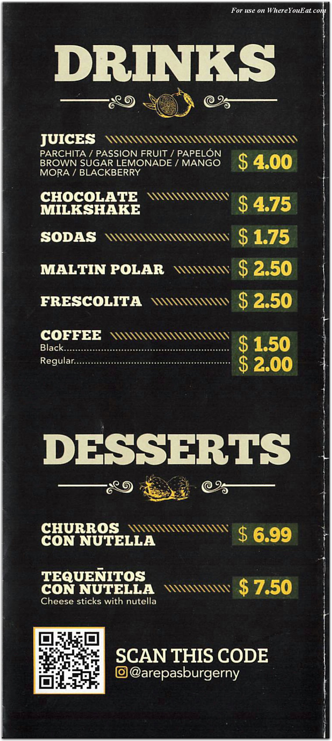 menu image