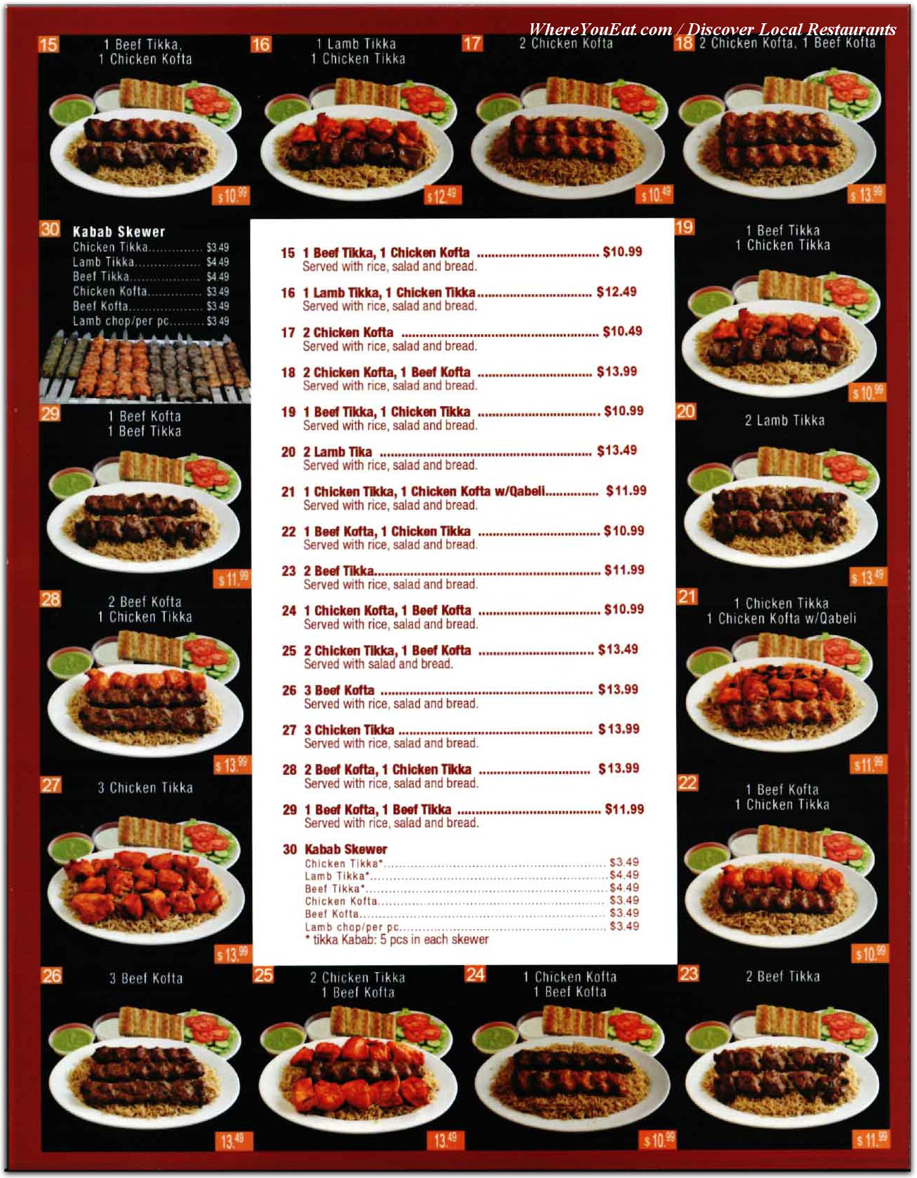 menu image