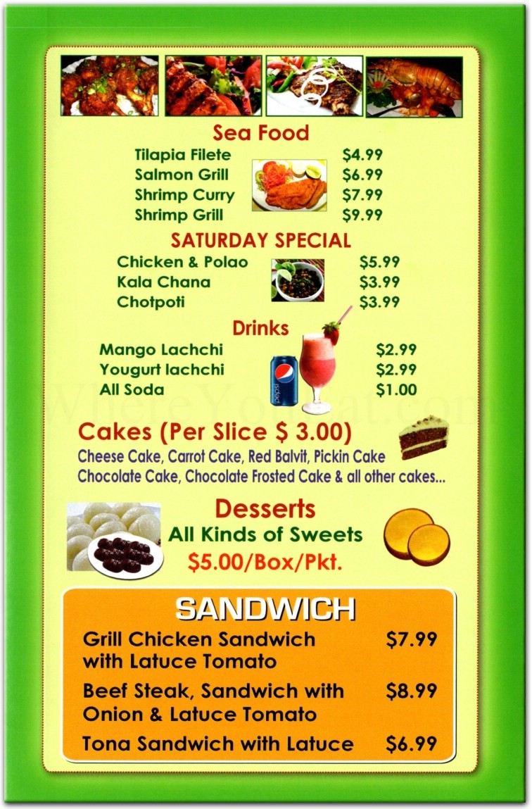 menu image