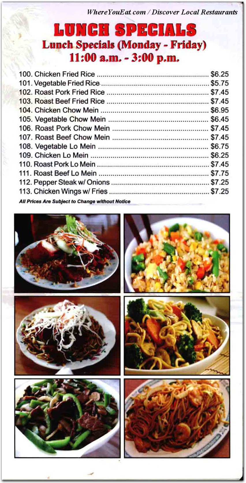 menu image