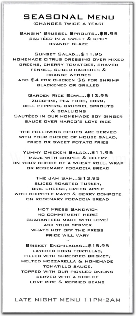 menu image