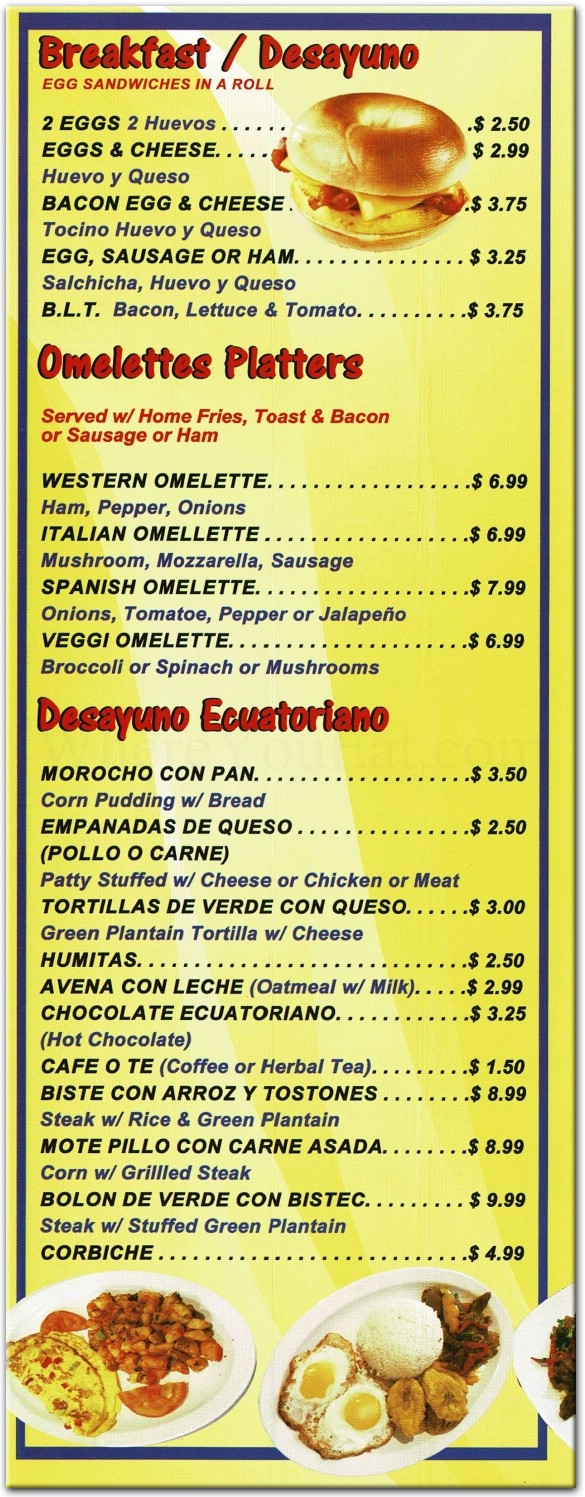 menu image